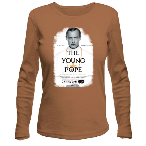 Жіночий лонгслів з постером серіалу Молодий Папа (Young Pope)