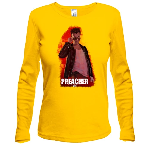 Жіночий лонгслів з постером Preacher