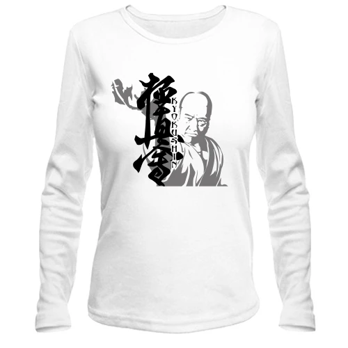 Женский лонгслив, Белый, Kyokushin