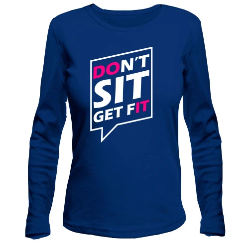 Жіночий лонгслів Dont sit get fit