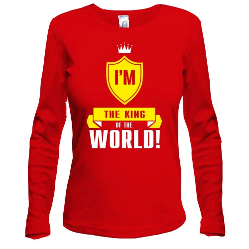 Жіночий лонгслів I'm a king of the world