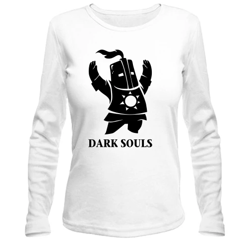 Женский лонгслив, белый, Dark Souls