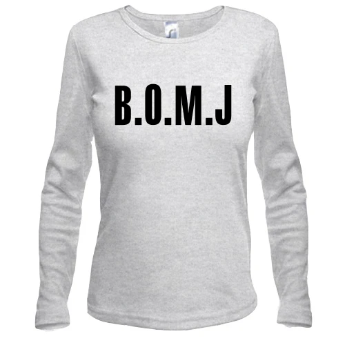 Жіночий лонгслів з логотипом B O M J