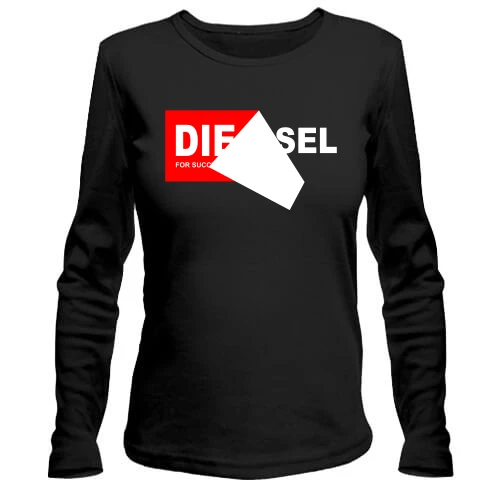 Жіночий лонгслів з написом Diesel