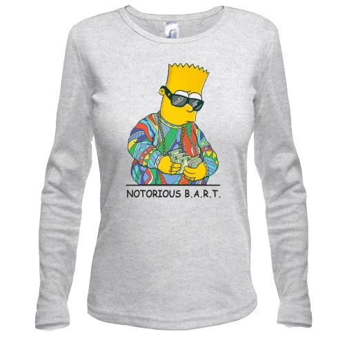Жіночий лонгслів з модним Бартом Сімпсоном (Notorious Bart)