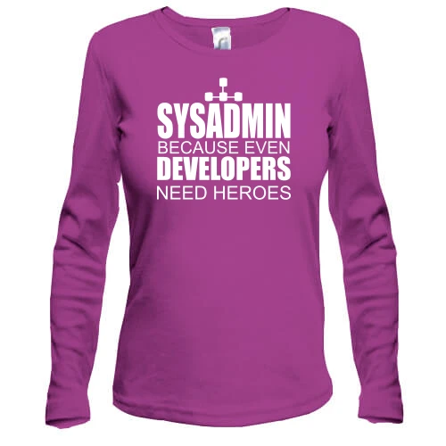 Жіночий лонгслів Sysadmin
