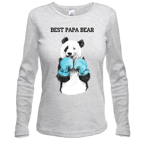 Жіночий лонгслів Best Papa Bear