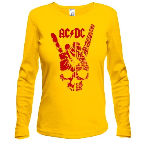 Жіночий лонгслів AC DC череп