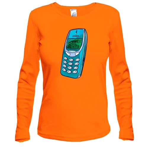 Жіночий лонгслів з легендарною Nokia