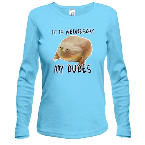 Жіночий лонгслів It is wednesday, my dudes
