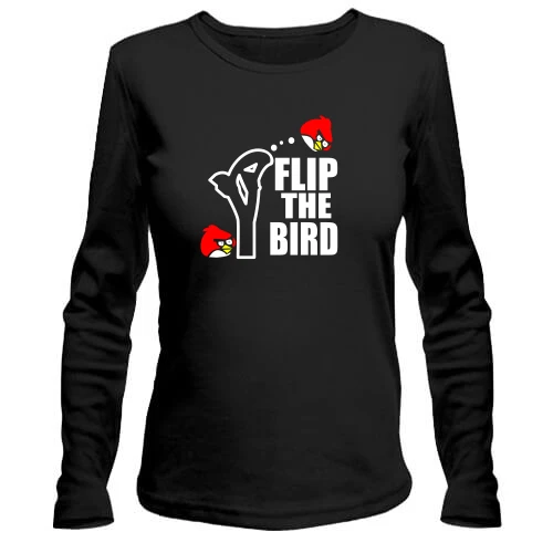 Женский лонгслив Flip the bird