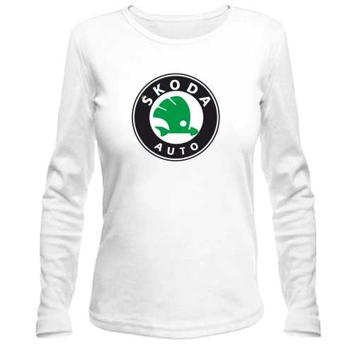 Женский лонгслив с логотипом Skoda Auto