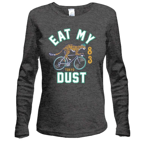Жіночий лонгслів з написом "Eat my dust"