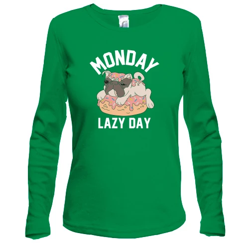 Жіночий лонгслів Monday Lazy Day Собака