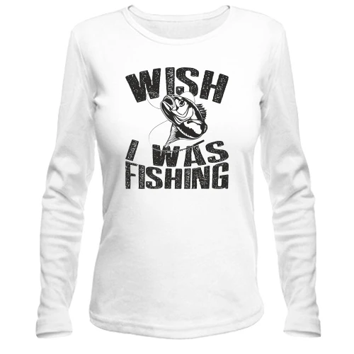 Жіночий лонгслів Wish I was fishing