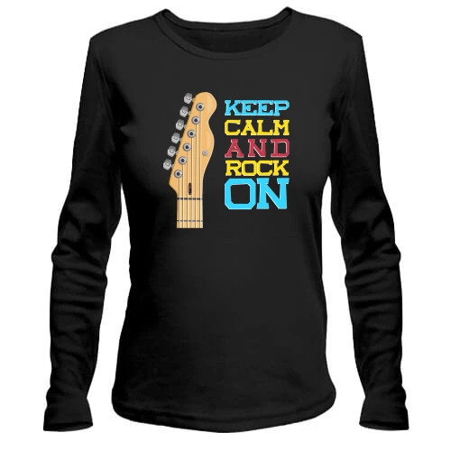 Женский лонгслив Keep Calm and Rock On