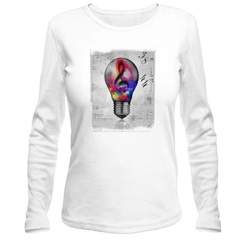 Женский лонгслив Music Lamp