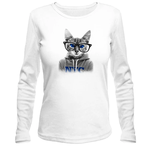Женский лонгслив Smart Cat Розумний Кіт