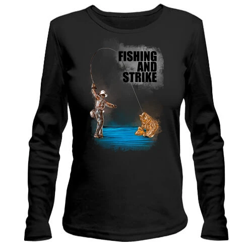 Жіночий лонгслів Fishing and strike