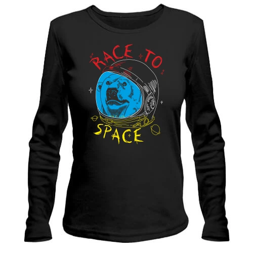 Женский лонгслив Race to space