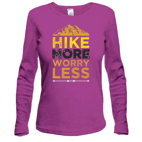Жіночий лонгслів Hike more worry less