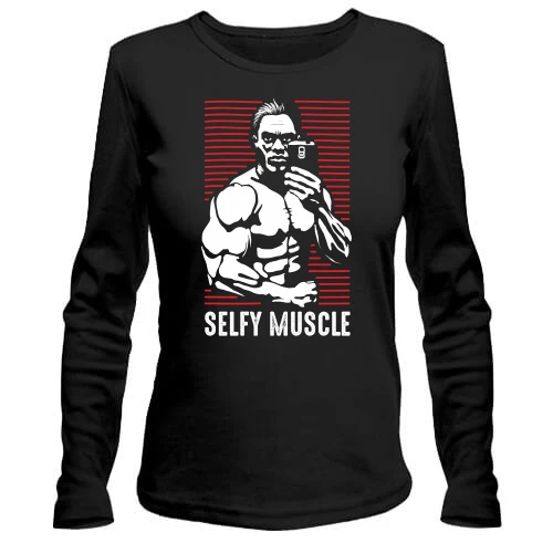 Жіночий лонгслів Selfie Muscle