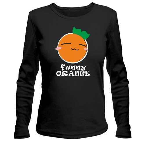 Женский лонгслив Funny Orange