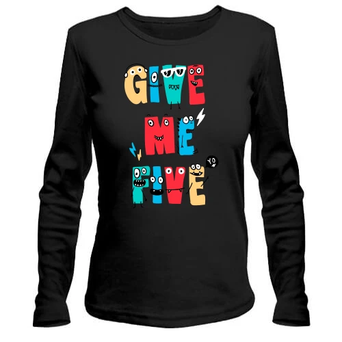 Жіночий лонгслів Give me five