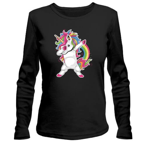 Женский лонгслив Rainbow Unicorn