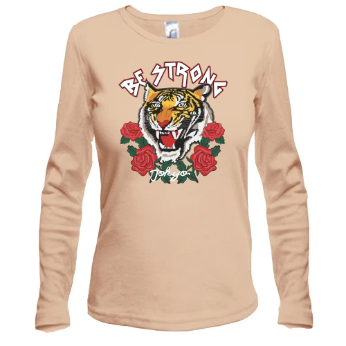 Жіночий лонгслів Be strong tiger