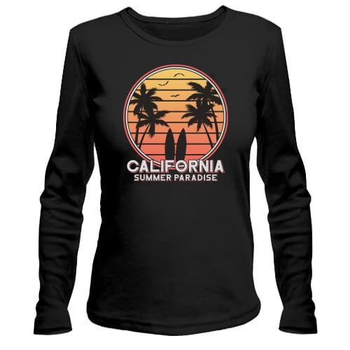Жіночий лонгслів California Summer Paradise
