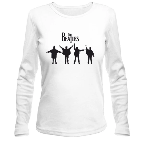 Женский лонгслив с силуэтами The Beatles в стиле Help!