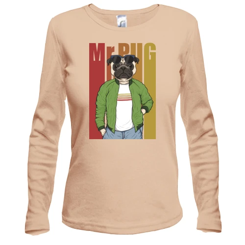 Жіночий лонгслів Mr Pug