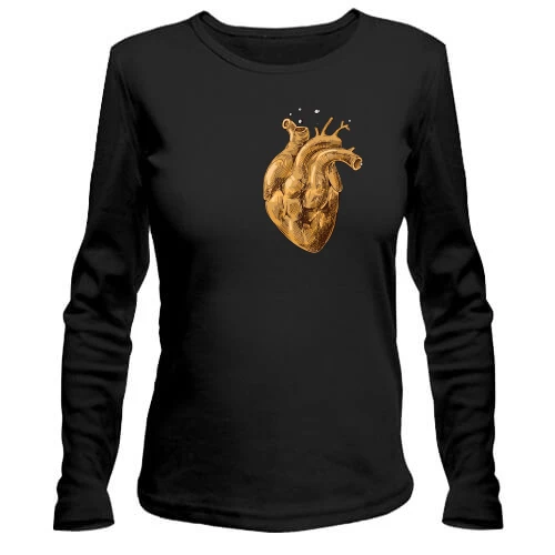 Женский лонгслив Golden Heart