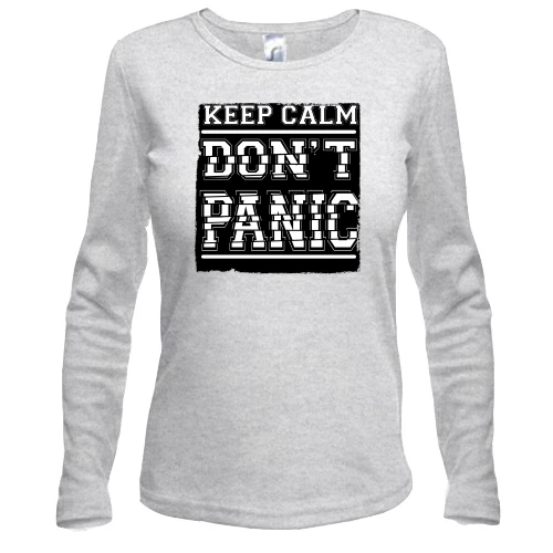 Жіночий лонгслів Keep Calm Don't Panic