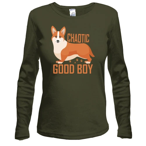 Жіночий лонгслів Chaotic good boy