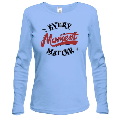 Женский лонгслив Every moment - material