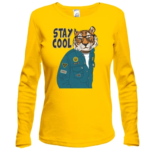 Женский лонгслив Stay cool tiger
