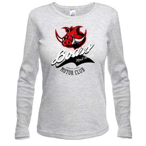 Жіночий лонгслів Boars Motor Club