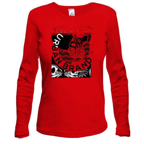 Жіночий лонгслів Black and White Urban Brand