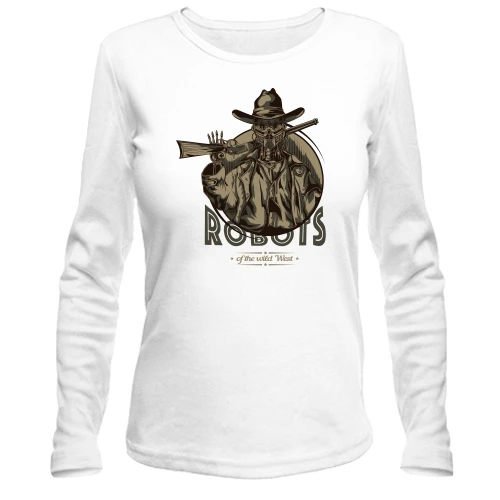 Женский лонгслив Robots of the wild West