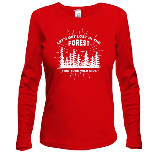 Жіночий лонгслів Let's get Lost in the Forest