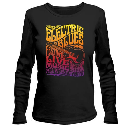 Жіночий лонгслів Electric Blues Festival