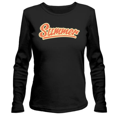 Жіночий лонгслів з написом "Summer"