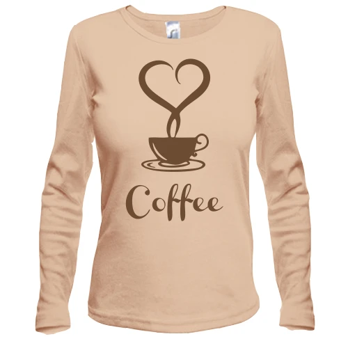 Жіночий лонгслів Coffee Love
