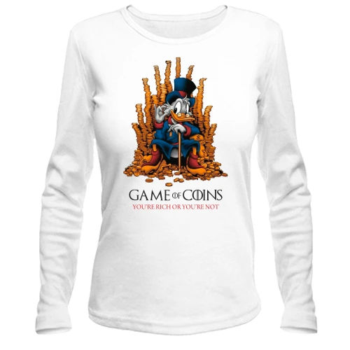 Женский лонгслив Game of coins