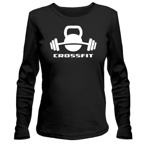 Женский лонгслив, черный, Crossfit 2
