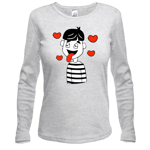 Жіночий лонгслів Boy is in love