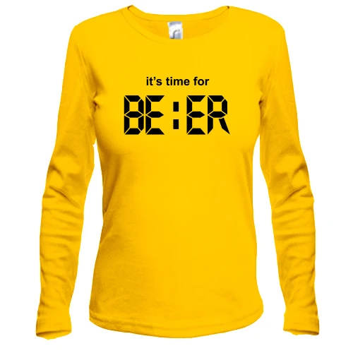Жіночий лонгслів It's time for Beer