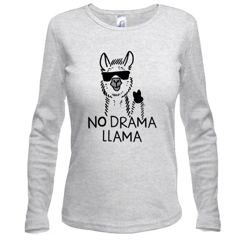 Жіночий лонгслів no drama llama.